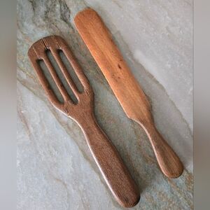Antique Wooden Kitchen Utensils